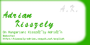 adrian kisszely business card